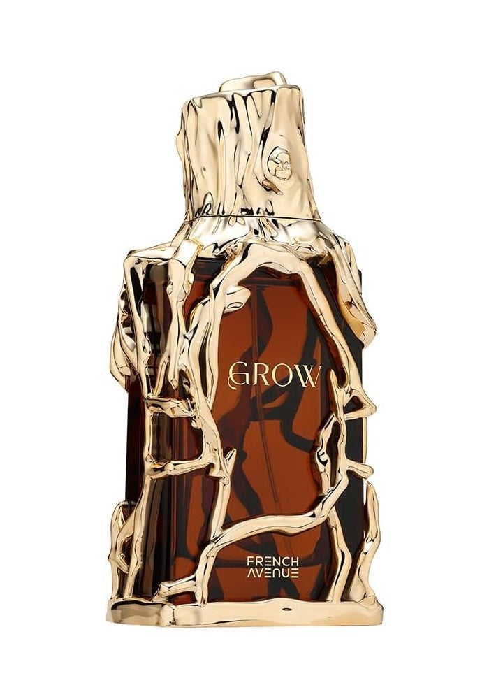 French Avenue Grow Woody Gourmand Eau de Parfum for Unisex, 100ml - Sandalwood, Tonka & Vanilla - Image 4